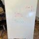 Tableau blanc sur pieds réglable 1mx0.68