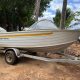 Bateau alu 4m45 volant avec moteur 4 temps 40cv