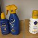 Flacon crème solaire neuve